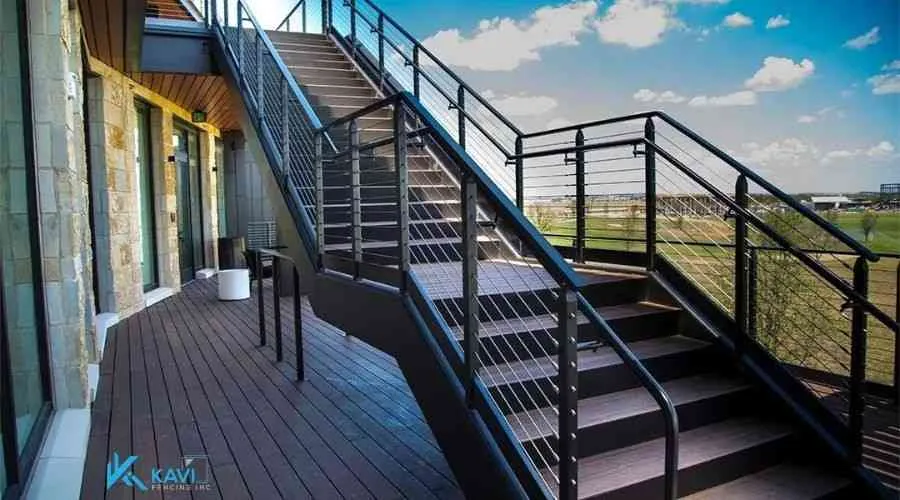 Stairs steel shed construction